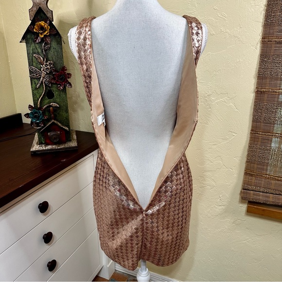 Badgley Mischa Mark + James Rose Gold Sequined Dress - Picture 6 of 9